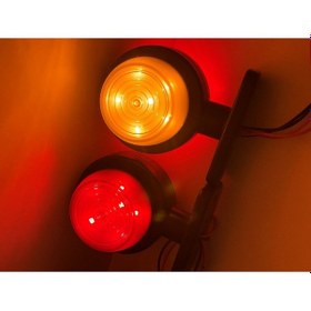 Resim Ahmet Otomotiv Vass Tipi Ayna Altı Küpe Küçük Model Sarı-kırmızı 12v-24v 