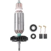 Resim Makita 9556-9558 Serisi Taşlama Makineleri İçin Yedek Armatür Ac220-240v Karbon Fırçalı, Metal Gümüş 