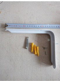 Resim Dirilyapımarket 190X260 Mm Beyaz Raf Altı - Destek 4 Adet + Dübel Vida 