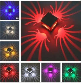 Resim Suntek Ktv Bar Hall Green Için 1w Led Palmiye Duvar Lambası Yeşil 