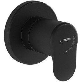 Resim Artema Root A4273036 Round Ankastre Stop Valf Sıva Üstü Grubu Mat Siyah 