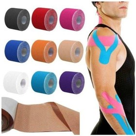 Resim Medwelt Kinesio Bandı Kinesio Tape Mor 