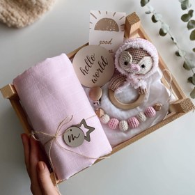 Resim Amigurumi Pembe Penguen Gift Box 