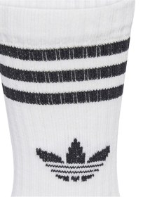 Resim adidas Beyaz - Siyah Erkek Çocuk Çorap JZ7496 CREW SOCK 3P 