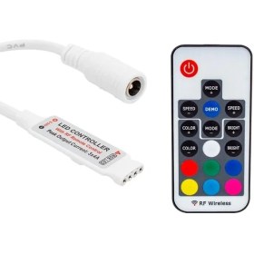 Resim Powermaster 12 Volt RF Küçük Modüllü Uzak Mesafe Algılamalı Led Kontrol Cihazı 