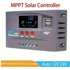 Resim Fastbuy Dream011 Güneş Şarj Regülatörü 12/24v, Ayarlanabilir Lcd, 2x Usb Çıkış 