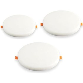 Resim 18w Beyaz Çerçevesiz Yüksek Lümen Led Panel Çok Renkli 