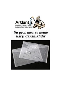 Resim A3 Çıtçıtlı Dosya Şeffaf 5 Adet A-3 Çıtçıtlı Zarf Dosya Transparan 47x33.5 cm Büyük Boy Çıtçıtlı Dosya 