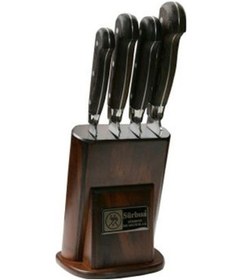 Resim Sürmene Sürbısa 61502 Ym Eskitme Mutfak Bıçak Seti Bakır 