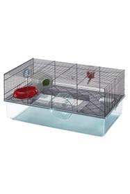 Resim Hype Store Favola Hamster Kafesi Su Şişesi Tekerlekli Yem Kasesi ve Gizli Hamster Kafesi Ölçüler 60 x 36 x 30 c 