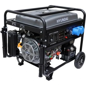 Resim Hyundai HHY12000E Benzinli Jeneratör 10 Kw Monofaze Marşlı 27L Bakır Sargı 2X32A 