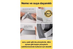 Resim Svein Premium Ekstra Güçlü Sızdırmaz Su Geçirmez Mutfak Lavabo Kenar Tamir Bandı Sakız Bant Çift Taraflı 