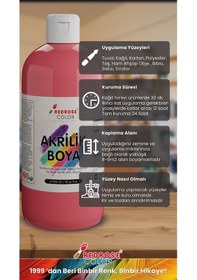 Resim Red Rose Pembe Akrilik Boya 500 G 