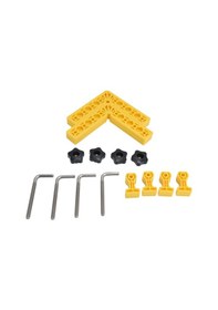 Resim Padalink Ahşapçılık İçin 2 Set 90 Derece Açı Pozisyonlama Zımbası - Ayarlanabilir Köşe Tutucu, Metrik Ve İngiliz Ölçekli, Abs Malzemeyle Dayanıklı 