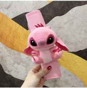 Resim Jianan Disney Araba Peluş Bebek Karikatür Emniyet Kemeri Aksesuarı Pembe 