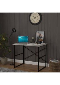 Resim Metal Çalışma Masası-metalçm02-kül Gri Kül Gri 