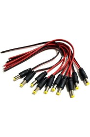 Resim Globex Daix Güvenlik Kamera Dc Kablo Fişli Voltaj Power Kablosu 20ADET 