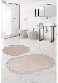 Resim Bonny Home Venüs Vizon 2'li Dantelli Banyo Paspası Seti Çeyizlik 