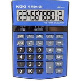 Resim Noki Hesap Makinası 12 Hane Masa Üstü H-Ms010 Mavi 