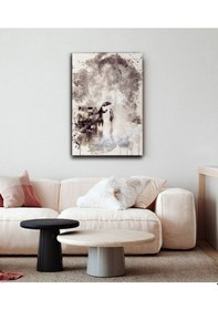 Resim Yağmurda Bir Kadın Ahşap Tablo 8mm 