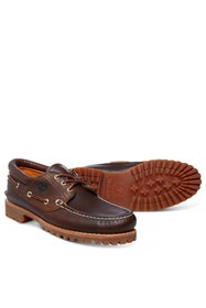 Resim Timberland Authentic 3-eye Kahverengi Klasik Erkek Tekne Ayakkabısı 