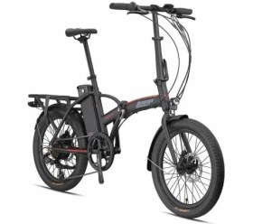 Resim Kron Elektrone Pasific 20 Jant E-Bike MD 7 Vites Elektrikli Katlanır Bisiklet Nardo Gri/Siyah 