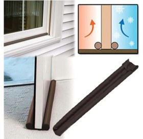 Resim Markaflex 4 Adet Çift Taraflı Kapı Altı Rüzgar Önleyici Toz Önleyici Soğuk Keser 