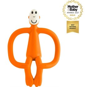 Resim Matchstick Monkey Silikon Diş Kaşıyıcı Turuncu 