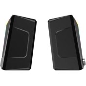 Resim Lenovo DS104 Lecoo 1+1 3W*2 Rgb Aydınlatmalı Usb+3.5mm Jacklı Siyah Hoparlör 