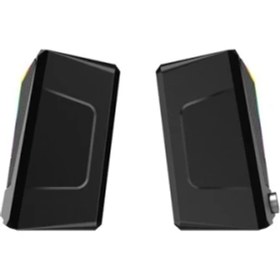 Resim Lenovo DS104 Lecoo 1+1 3W*2 Rgb Aydınlatmalı Usb+3.5mm Jacklı Siyah Hoparlör 