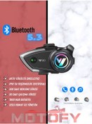 Resim Y80 Kablosuz Bluetooth Motosiklet Kask Kulaklık Intercom Kaliteli Hoparlör Ve Mikrofon 