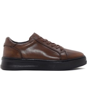 Resim Derimod Erkek Kahverengi Bağcıklı Deri Sneaker,Kışlık Spor Ayakkabı 25WFD688418 
