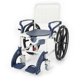 Resim Comfort Plus DM-8088B Banyo ve Tuvalet Sandalyesi (Lacivert) (6 Tekerlekli) - Turuncu 