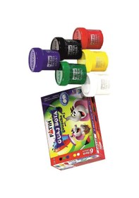 Resim Mini Şövale 25x35 2 Li Tuval Fatih 12 Renk Guaj Boya Başlangıç Seti Fırça Palet Ponpon Temizleme Kabı Masaüstü Sanatsal 