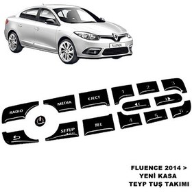 Resim Renault Fluence Teyp Tuş Takımı Piano Black 2014 Sonrası Point N11.482 