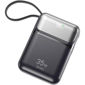 Resim WIWU Wi-P052 Galaxy Serisi Type-C Lightning Çıkışlı Taşınabilir Powerbank PD 35W 10000mAh Siyah 