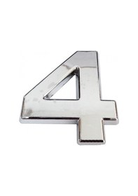 Resim Cemax Krom Yapışkanlı 4 Rakamı 5 Cm - Pyrz-290344 