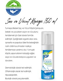Resim Turmepa Bebek Saç ve Vücut Köpük Şampuanı 150 ML 