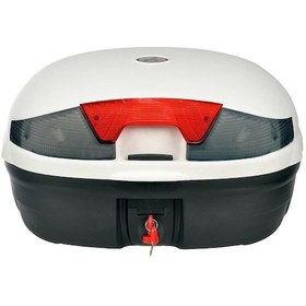 Resim Arwic 46 Lt Motosiklet Çantası Beyaz Topcase 