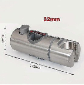 Resim Evrensel El Duşu Duvar Aparatı İçin Duş Başlığı Tutucusu 21 Mm Fırçalanmış 