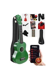 Resim Midex Ukx-901gr Yeşil Soprano Ukulele Askı Çanta Metod Pena 