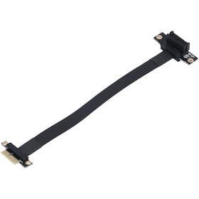 Resim Dianziye Pcı-e 3.0 1x 90 Derece 20cm Uzatma Kablosu - Grafik Kartı, Ses Kartı, Kablosuz Ağ Kartı İçin Esnek Bağlantı, 8gbps Hız, Altın Kaplama 