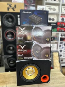 Resim FORX5 3000 wat 4 kanal amfi 4 adet 20 cm midrange 1500 wat 400 rms bass 