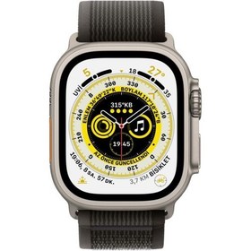 Resim Apple Watch Ultra GPS + Cellular 49mm Titanyum Kasa ve Siyah-Gri-Trail Akıllı Saat 