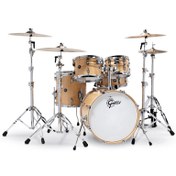 Resim Gretsch Renown 5-Parça 20" Akustik Davul (Parlak Natural) 