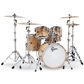 Resim Gretsch Renown 5-Parça 20" Akustik Davul (Parlak Natural) 