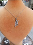 Resim Firuze Gümüş Keman Aleti Gümüş Kolye F1600916 