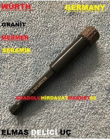 Resim Würth 10mm Granit Mermer Delme Panç Elmas Delici 10x80 Germany N11.1468 