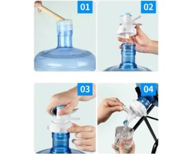 Resim Damacana Musluk Başlığı ve Metal Ayak Stand Seti 