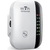 Resim Kablosuz Wifi Tekrarlayıcı 300 Mbps Wifi Genişletici Amplifikatör Güçlendirici White 7 Status Light Ab Fişi 